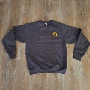 McDonald's Crewneck Sweatshirt with Yellow Logo Port & Co. Size Men's Size Small